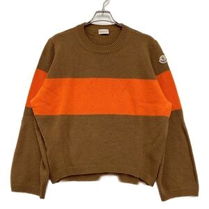 Moncler Brown and Orange Sweater